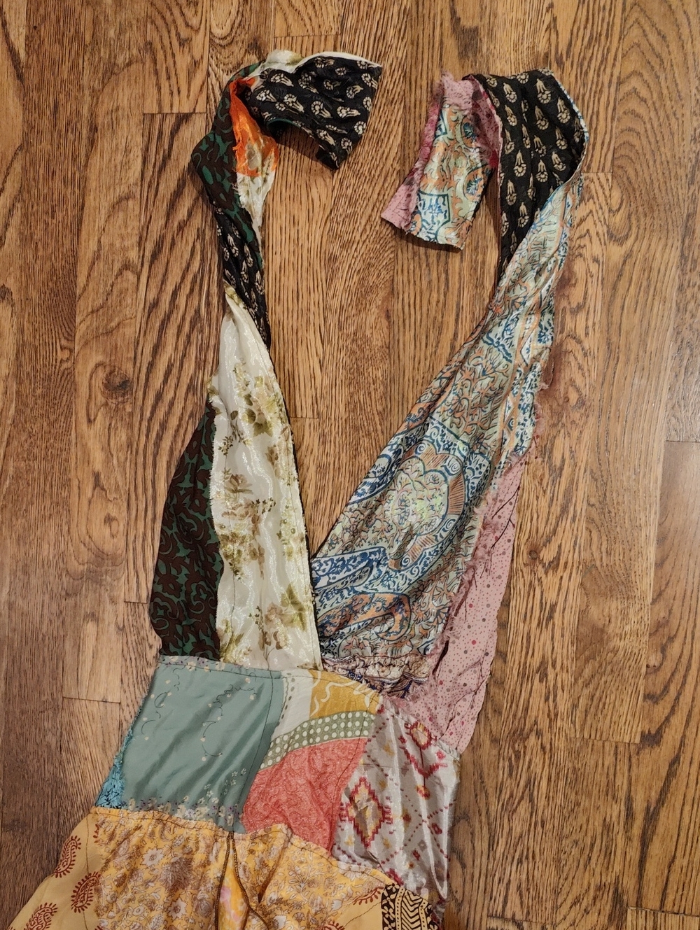 Unbranded Patchwork Halter Dress - Picture 10 of 15